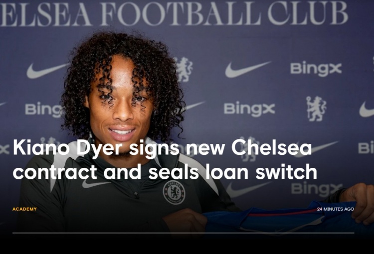 开云新版-切尔西官方宣布与年轻中场迪尔续约至2030年 球员新赛季外租荷甲福伦丹